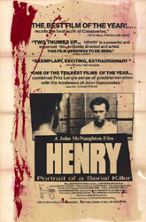 Henry: Portrait of a Serial Killer Poster