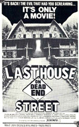 Last House On Dead End Street Poster 2